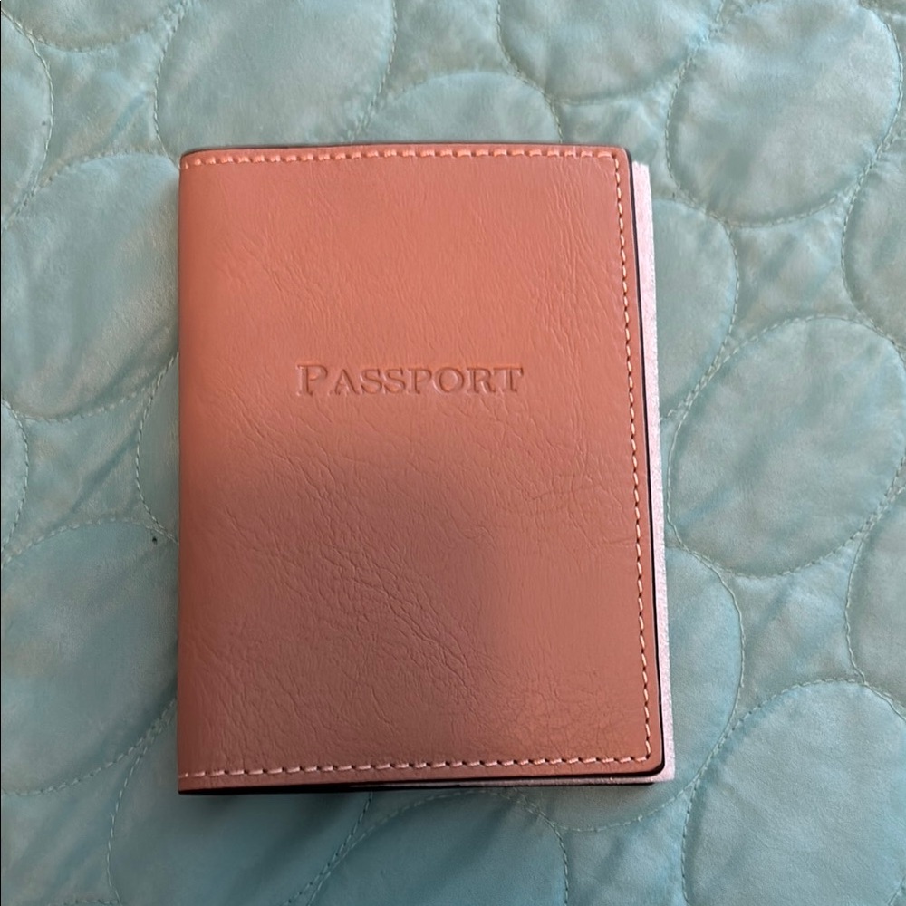 Dooney & Bourke Tan Leather Passport Holder